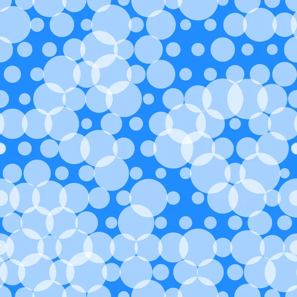 Modèle sans couture avec cercles, bulles — Image vectorielle