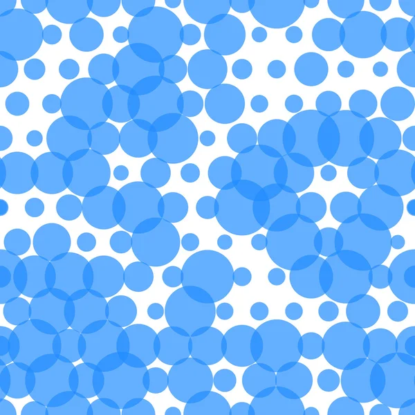 Modèle sans couture avec cercles, bulles — Image vectorielle