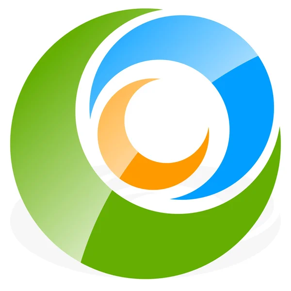 Spirály, kruhy logo. — Stockový vektor