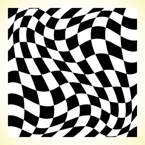 Checkered pattern with distortion
