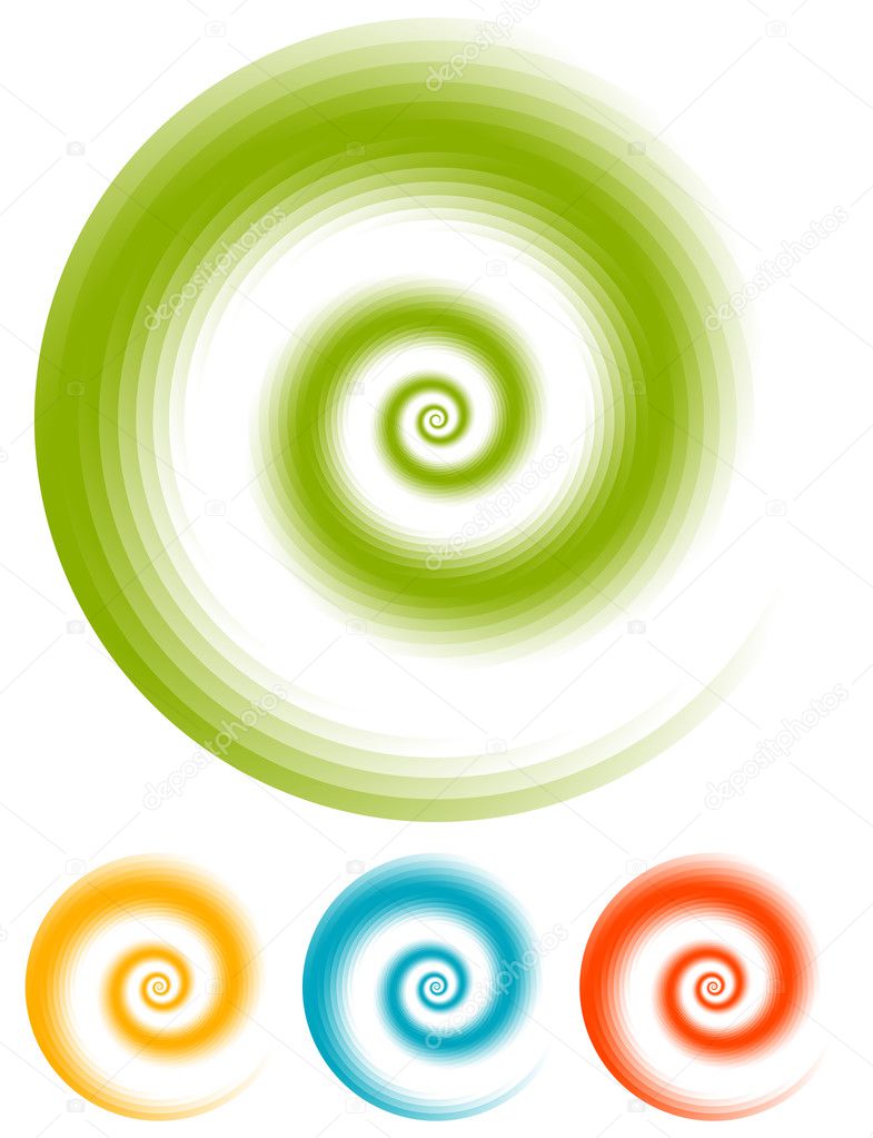 Radial circles abstract backgrounds