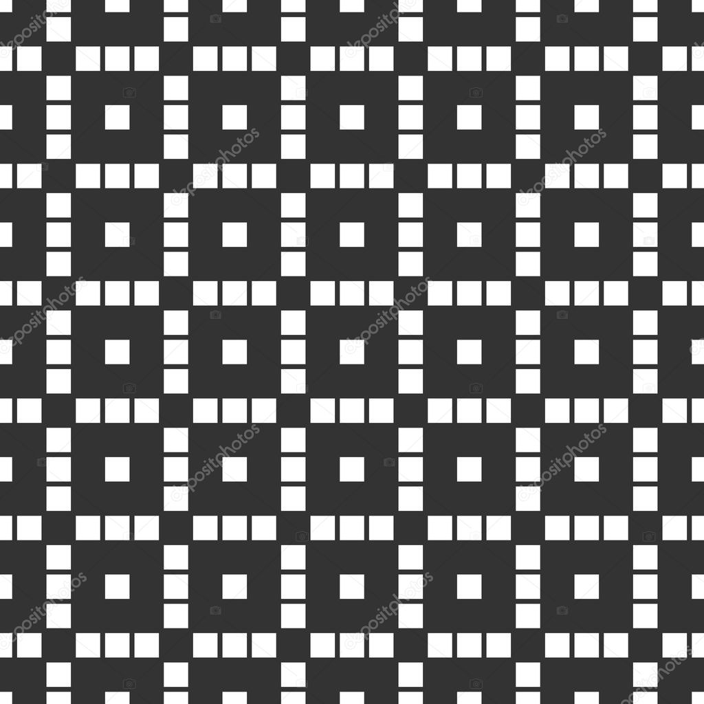 Monochrome pattern with structure of squares