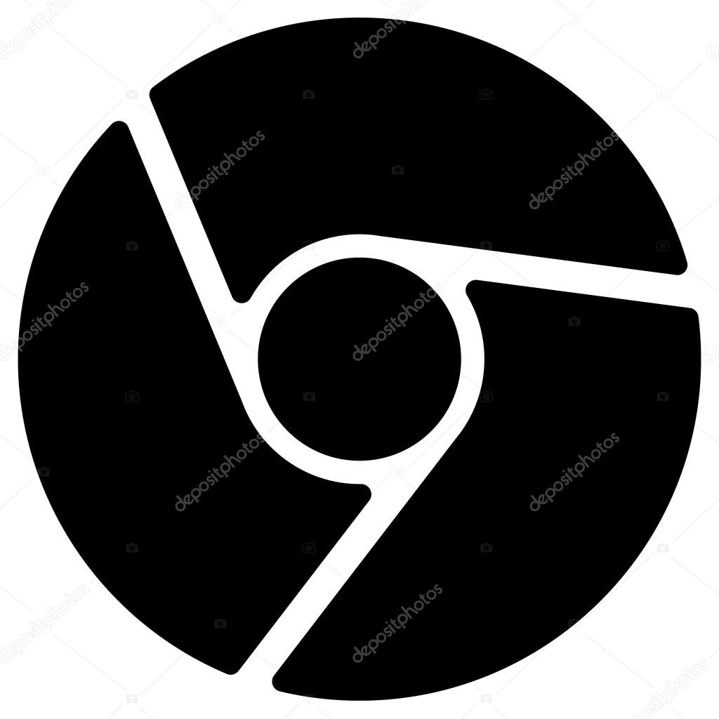 Diaphragm like circular symbol for photography, technology, generic logos