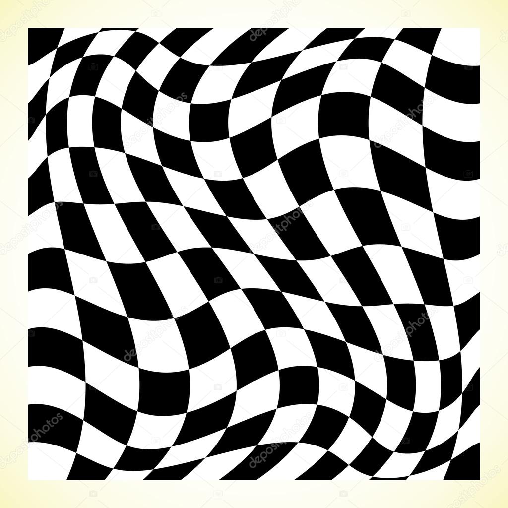 Checkered patternwith distortion