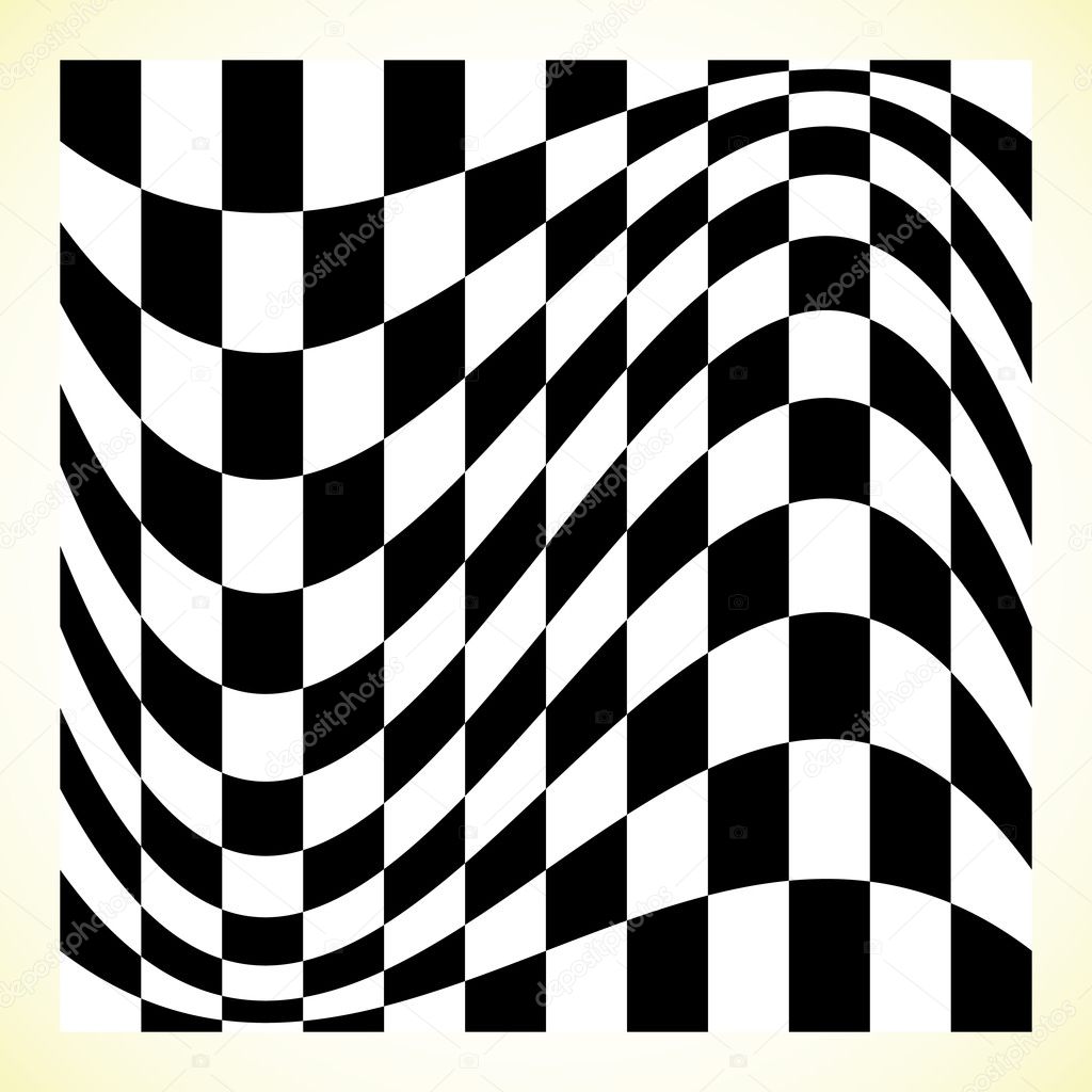 Checkered patternwith distortion