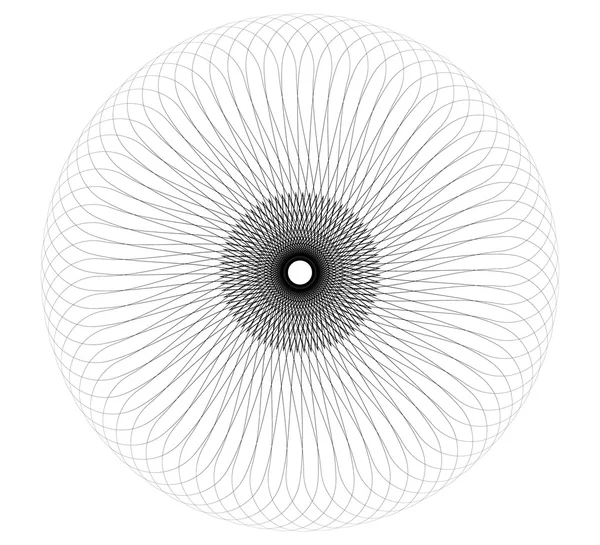 Elemento astratto delle linee a spirale — Vettoriale Stock