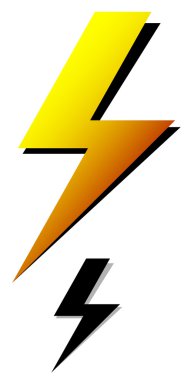 Aydınlatma cıvata, ışıltı, elektrik simgeler.