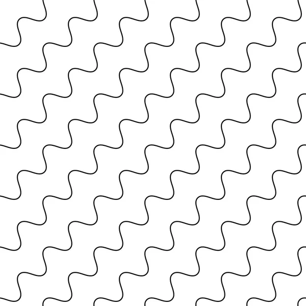 물결 무늬, 지그재그 병렬 라인 패턴 — 스톡 벡터