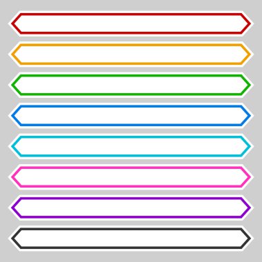 düğme, afiş kümesi şekiller.