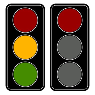 trafik ışığı Icons set