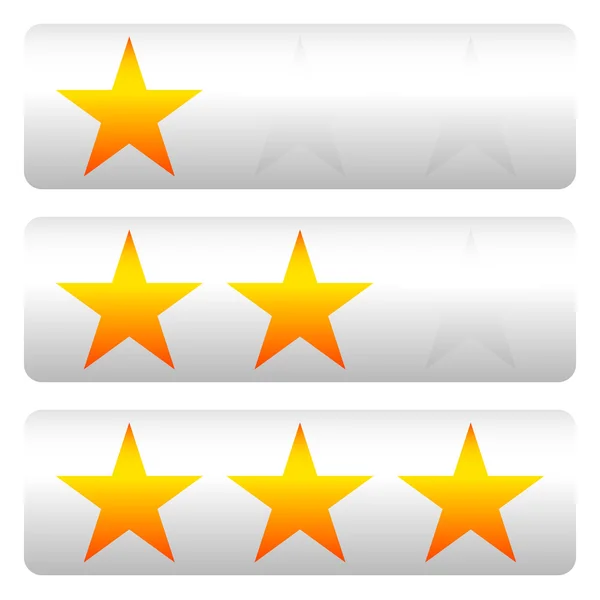 Star rating panels set — Stock Vector