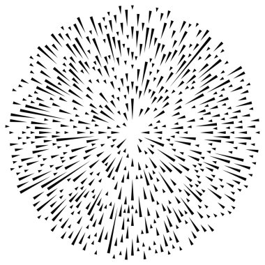 Radyal asimetrik çizgiler. 