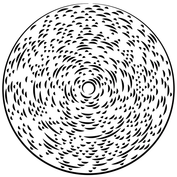 Cercles segmentés concentriques aléatoires . — Image vectorielle