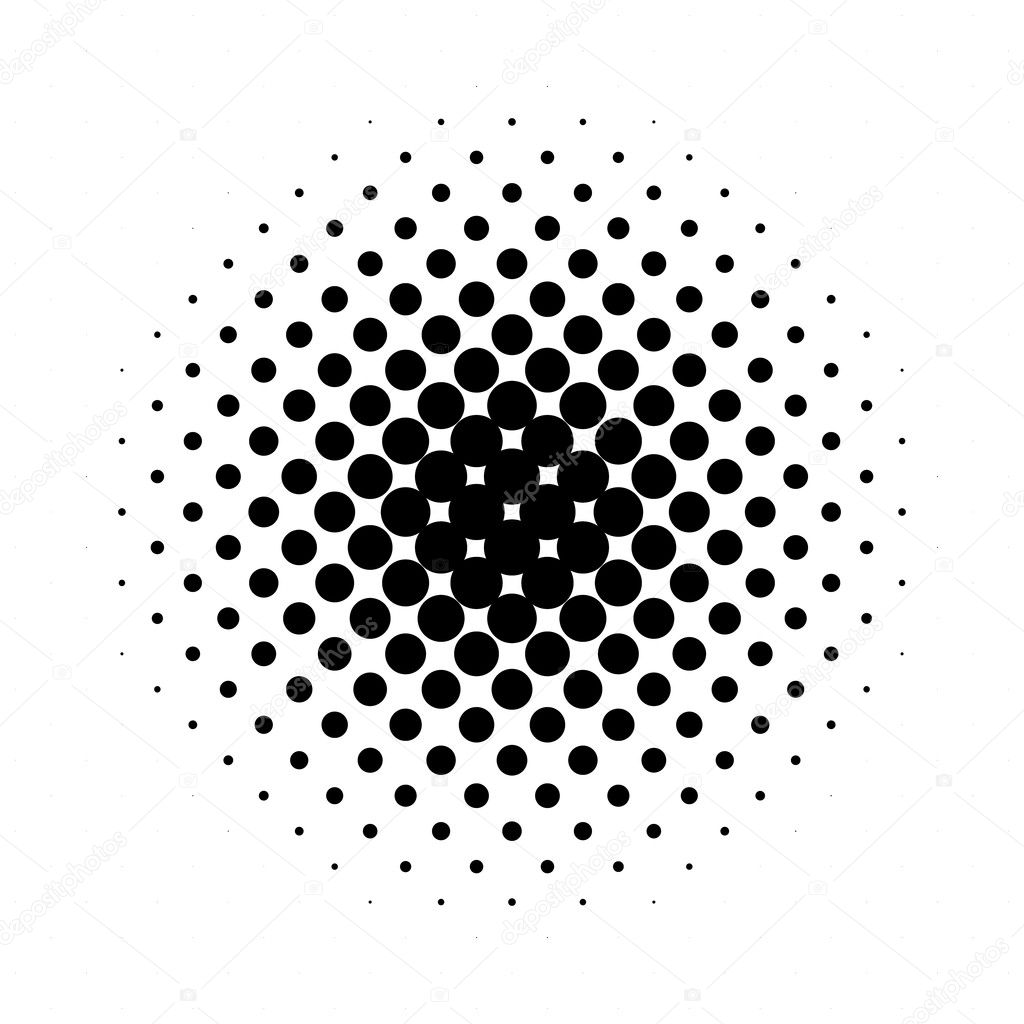 Circle halftone pattern