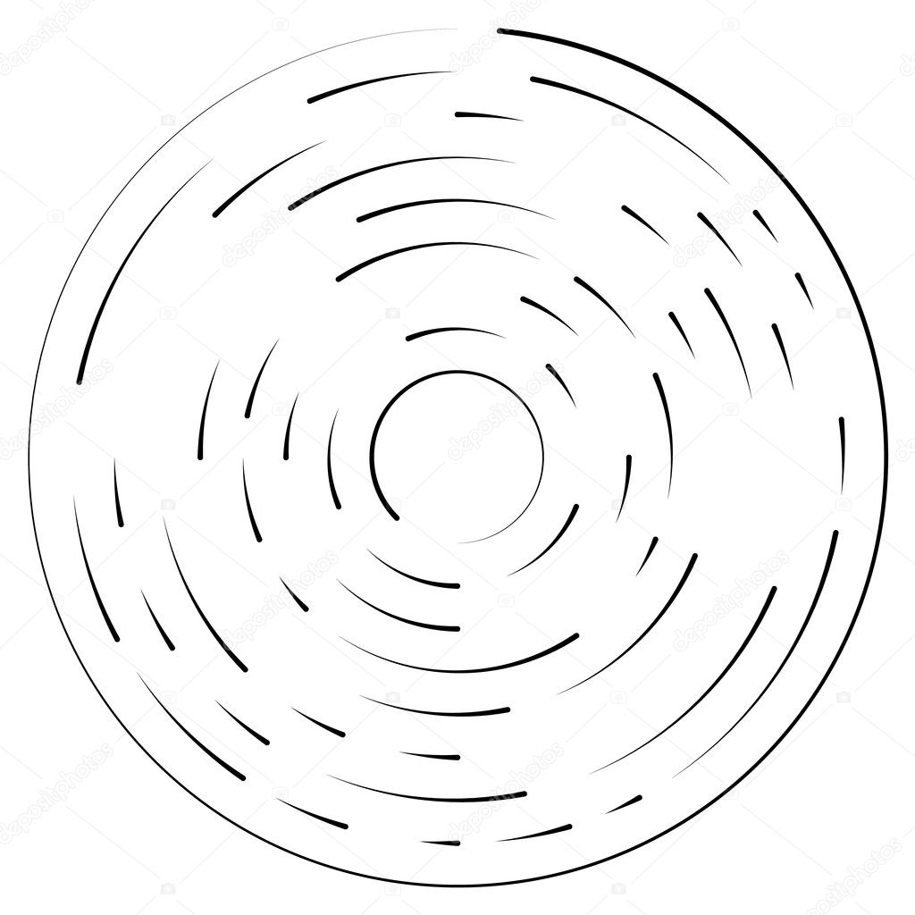 Random concentric segmented circles. 