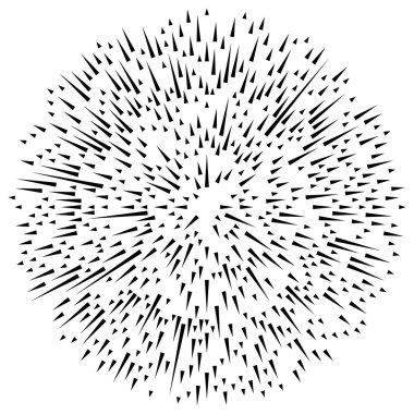 Radyal asimetrik çizgiler. 