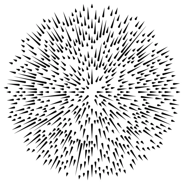 Líneas asimétricas radiales . — Archivo Imágenes Vectoriales