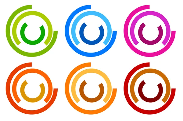 Logo círculo colorido — Archivo Imágenes Vectoriales
