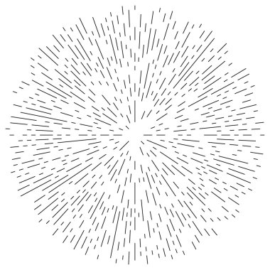 Radyal asimetrik çizgiler. 