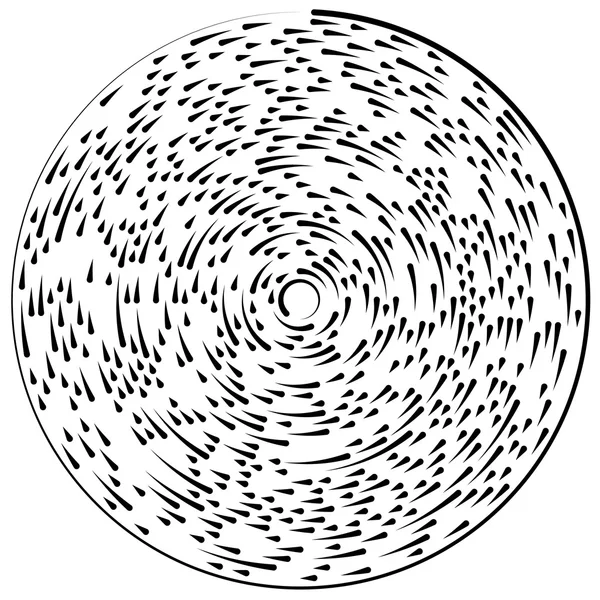 Círculos segmentados concéntricos aleatorios . — Vector de stock