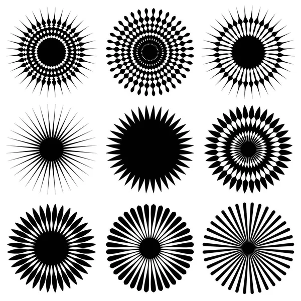 Set van 9 verschillende element — Stockvector