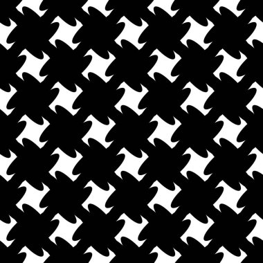 Soyut siyah ve beyaz geometrik desen