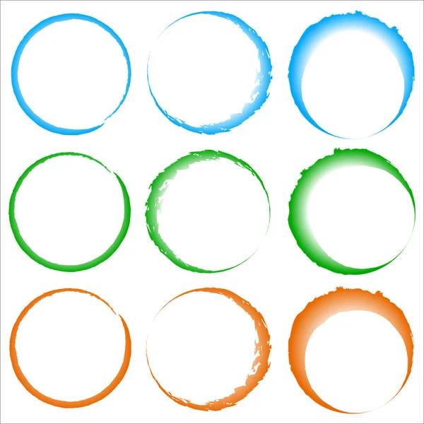 Výstřední, zdobená kruhy — Stockový vektor