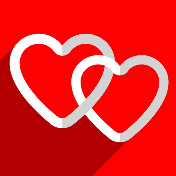 Illustration avec motif coeur, formes coeur — Image vectorielle