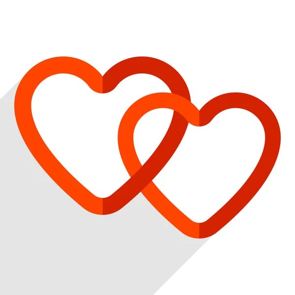 Εικονογράφηση με μοτίφ καρδιά, καρδιά σχήματα — Διανυσματικό Αρχείο