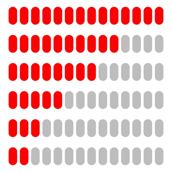 Progreso simple y plano — Vector de stock