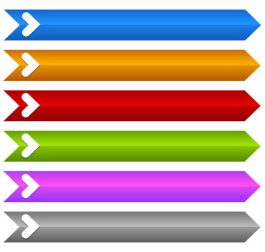 Dikdörtgen Banner / düğmeleri