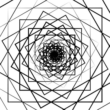 Dalgalanma desen konsantrik kareler