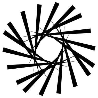 Rasgele asimetrik çizgiler. 