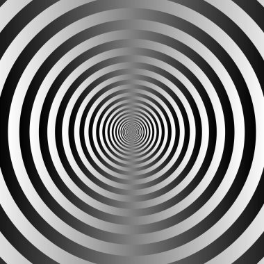 Gri tonlamalı dairesel geometrik arka plan.