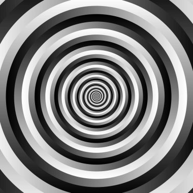 Gri tonlamalı dairesel geometrik arka plan.