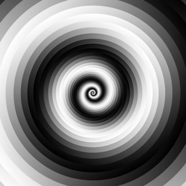 Gri tonlamalı dairesel geometrik arka plan.