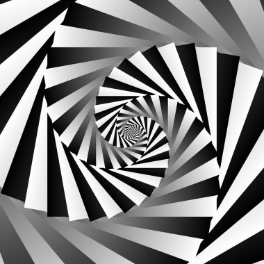 Spiral gri tonlamalı geometrik arka plan