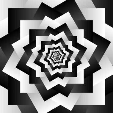 Spiral gri tonlamalı geometrik arka plan