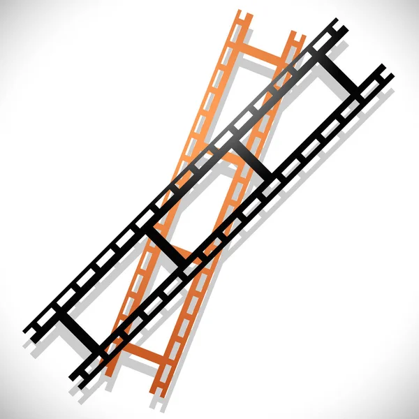 Gerade Filmstreifen — Stockvektor
