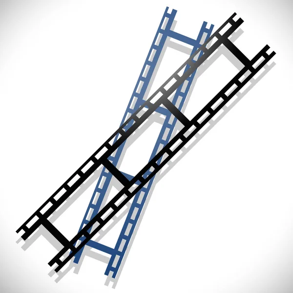 Straight film strips — Stock Vector