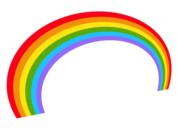 Illustratie met regenboog vorm — Stockvector