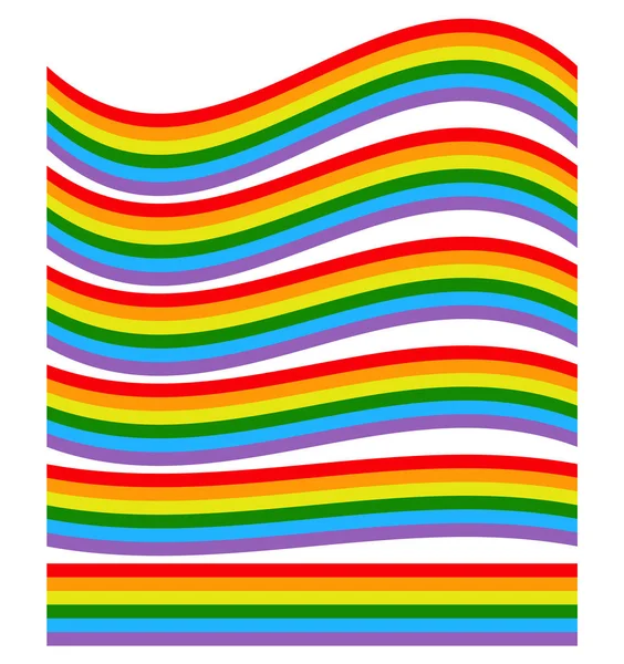 Ilustracja z rainbow kształtów — Wektor stockowy