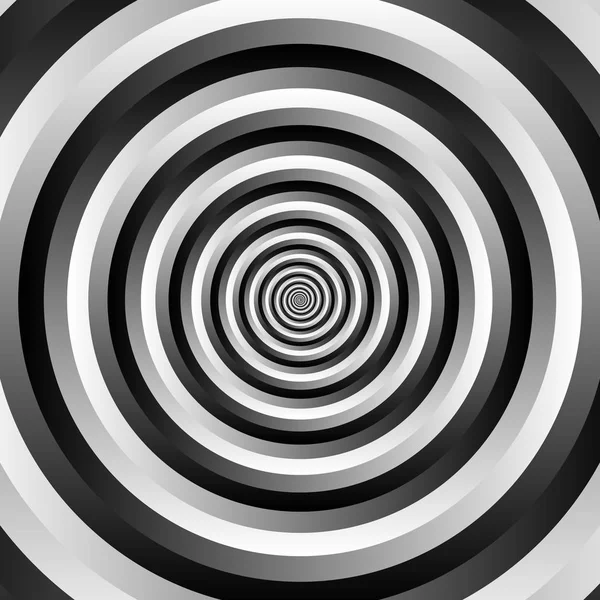 Grayscale circular geometric background. — Stock Vector