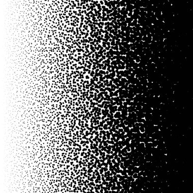 Irregular dots abstract monochrome halftone clipart