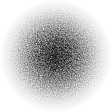 Kaotik noktacı (yarım ton) daire desen