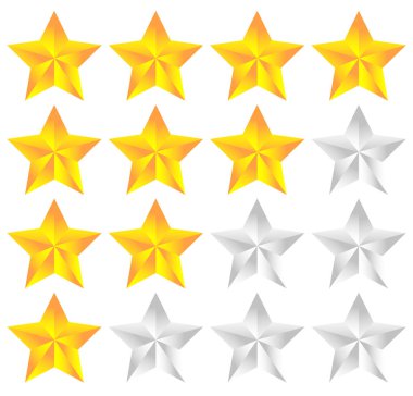 Rating için yıldız kutsal kişilerin resmi