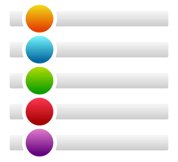 3 boutons de curseur d'état — Image vectorielle
