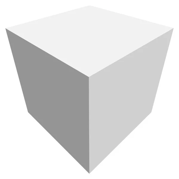 Icono de geometría de caja o cubo — Archivo Imágenes Vectoriales