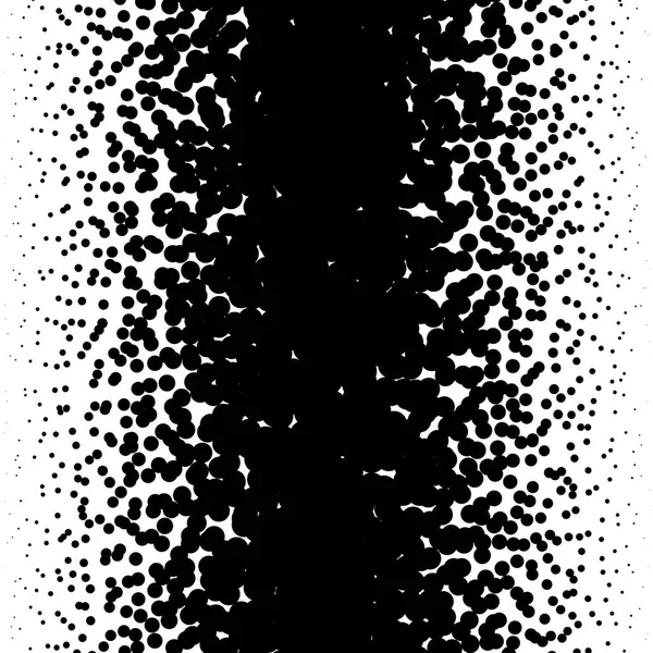 Puntos irregulares abstracto monocromo medio tono — Archivo Imágenes Vectoriales