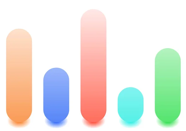 Bar diagram / bar graph ikoner — Stock vektor